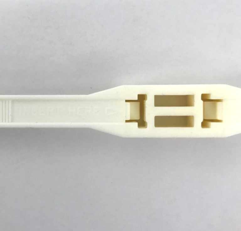 Zip-Tie Double Loop Ties (White, 10 Pack) – Heavy-Duty Nylon Utility Cable Ties