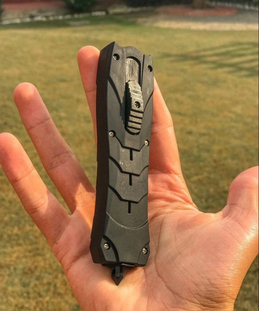 Blue Skull Automatic Knife