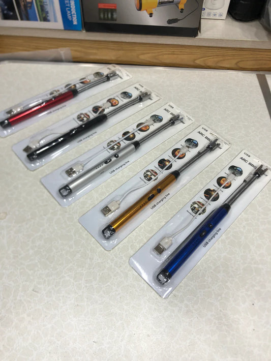 Set of USB Electric Lighter in packaging on a light surface