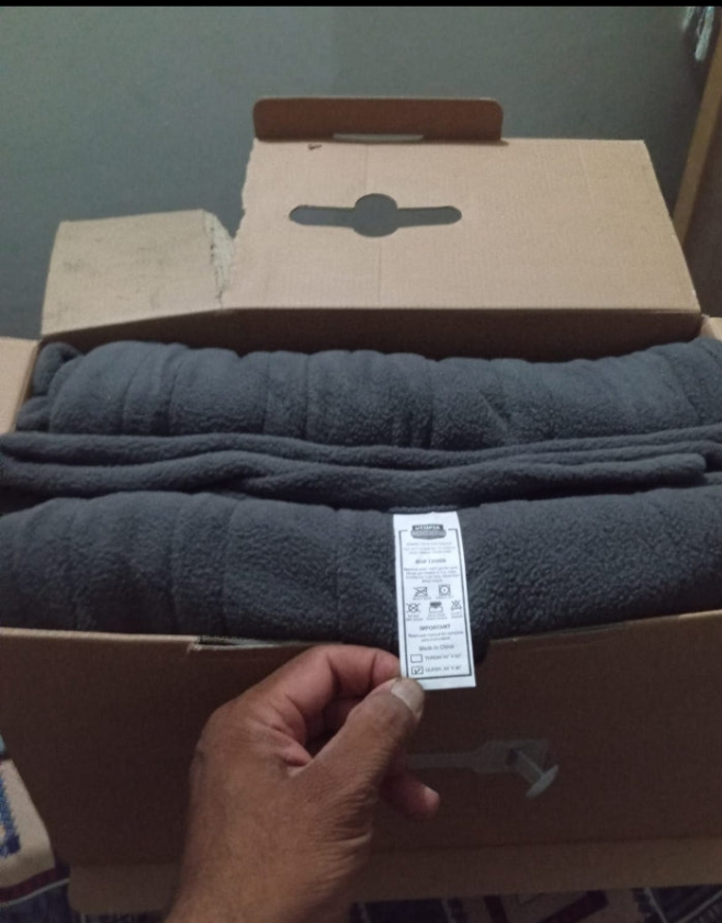 UTOPIA Electric Blanket King Size with Dual Control, Auto Shut Off, Grey