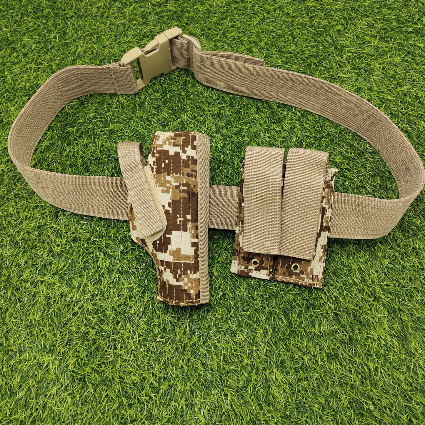 Adjustable Belly Holster for 30 Bore and 9mm Pistols made of Parachute Material- Army white