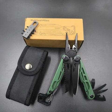 Flagship Pro 16 in 1 Multi tool Pliers Folding Knife Tactical Pocket Camping Survival