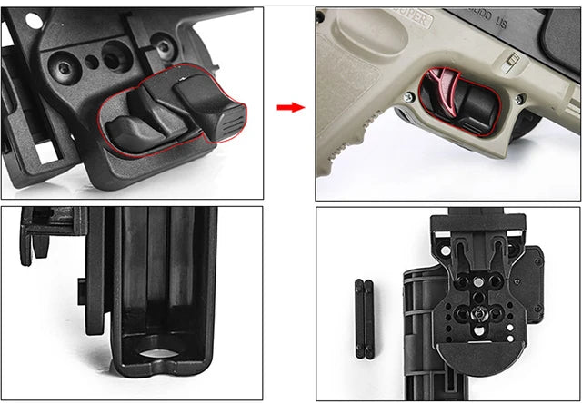 Quick-Cocking Holster for Glock 17, 19, 22 – Fast Draw Tactical Design