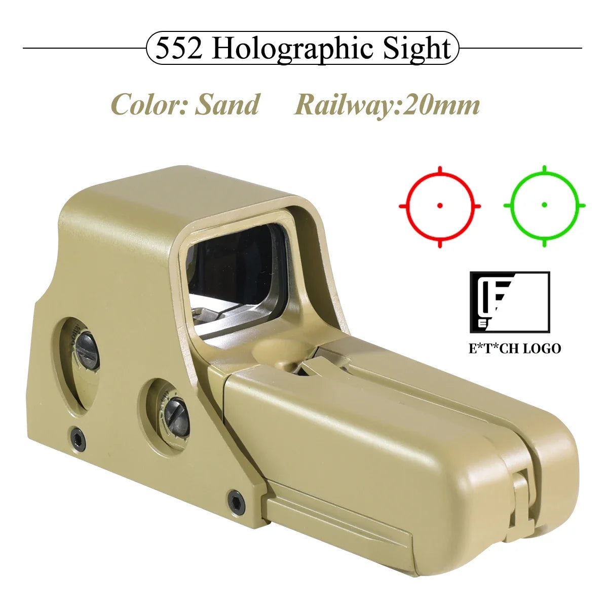 Tactical Holographic Red & Green Dot Sight Scope 551 552 Chinese Replica Reddot Sight
