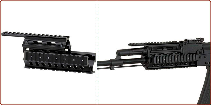 AK47 Tactical Quad Rail System – Aluminum Handguard with Picatinny Rails | Gun Accessories