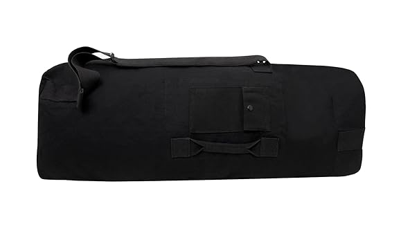 Rothco GI Type Enhanced Double Strap Duffle Bag – Durable Military Canvas Gear Bag