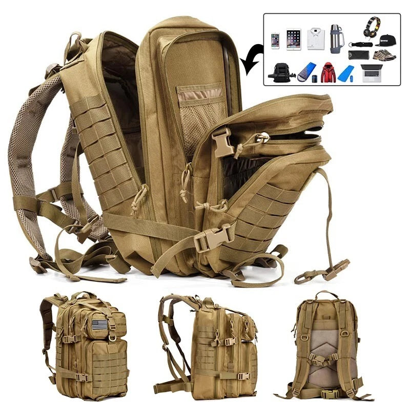 Military Tactical Backpack ā Waterproof Outdoor Hiking & Camping Bag for Men