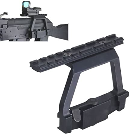 Metal Top Rail Mount for Russian Saiga 223 ā Side Rail Lock Scope Mount QD for 20mm Picatinny Rail