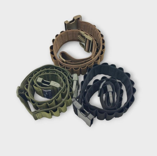 tactical ammo belt with cartridge slots