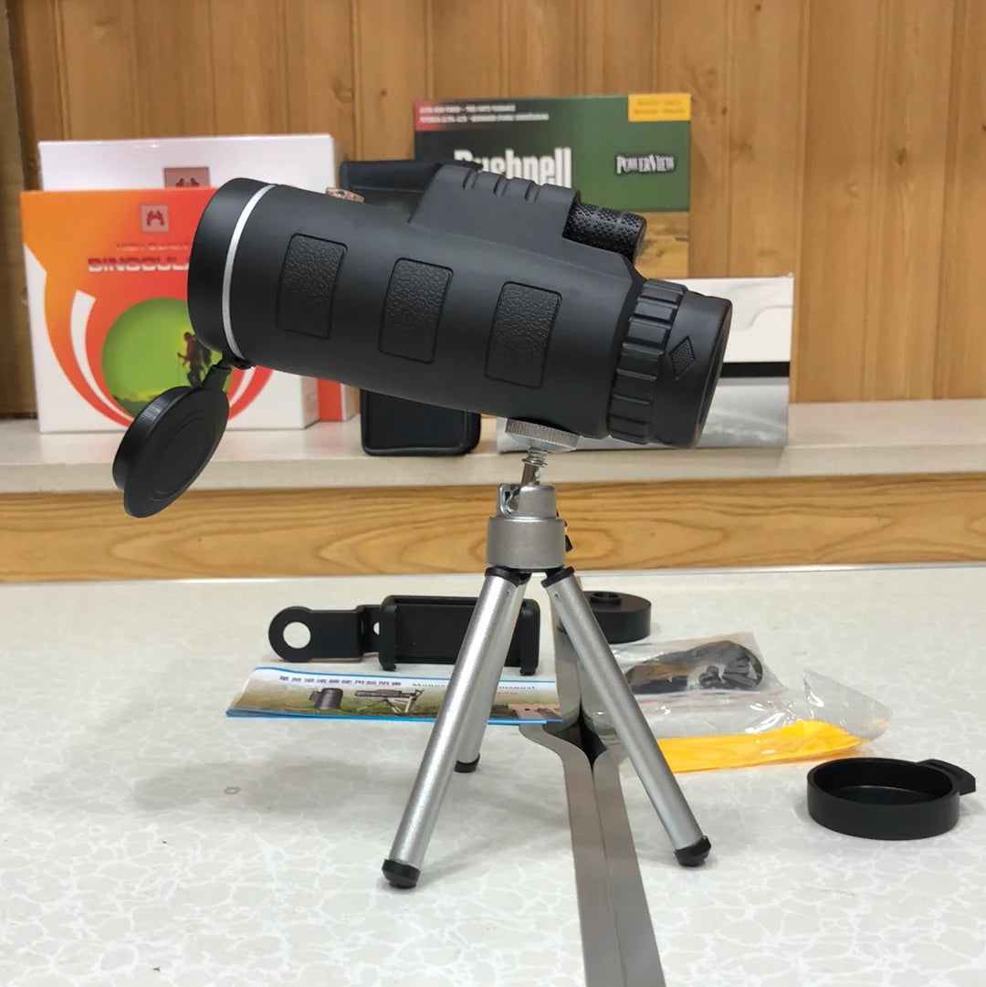 Panda 40x60 HD Mini Powerful Telescopic Monocular with Phone Holder