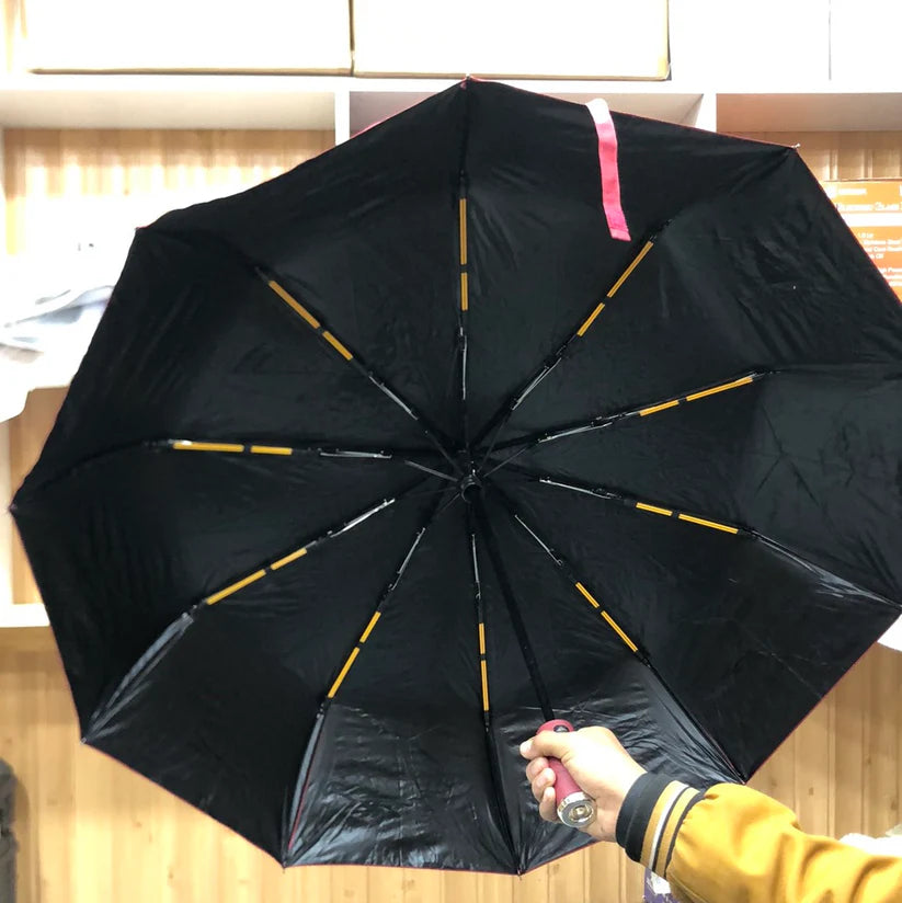 BMW Folding Umbrella with LED Light – Luxury Auto-Themed Umbrella for All-Weather Use