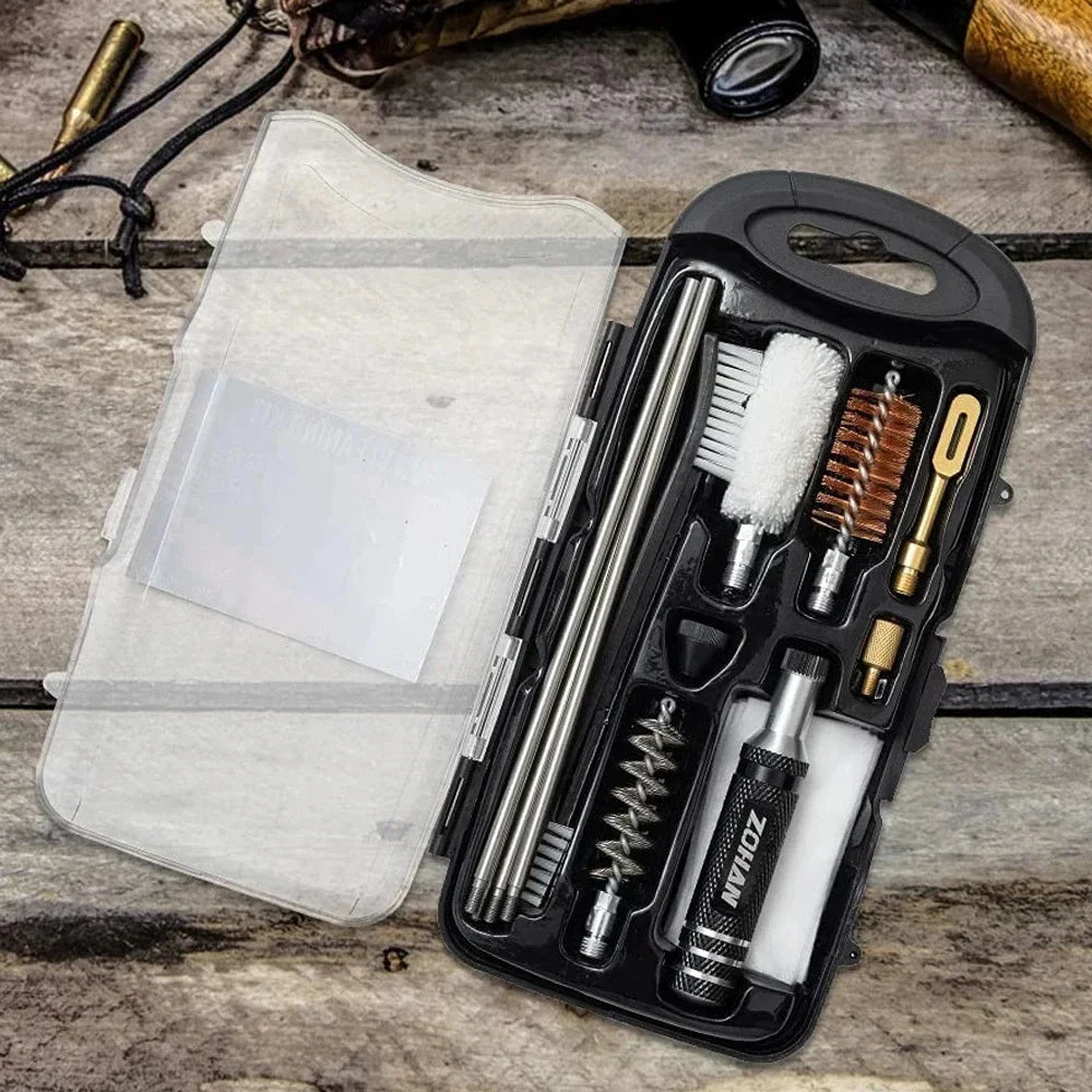 12 gauge shotgun cleaning kit Pakistan, universal brush cleaning kit, shotgun maintenance tools, firearm cleaning kit Pakistan, 10 in 1 cleaning kit, shotgun accessories Pakistan, hunting gun cleaning kit
