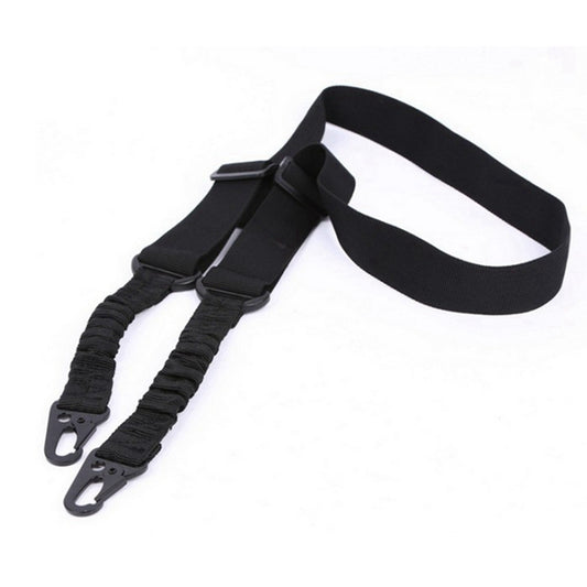 2-point rifle sling with metal hooks for hunting and shooting