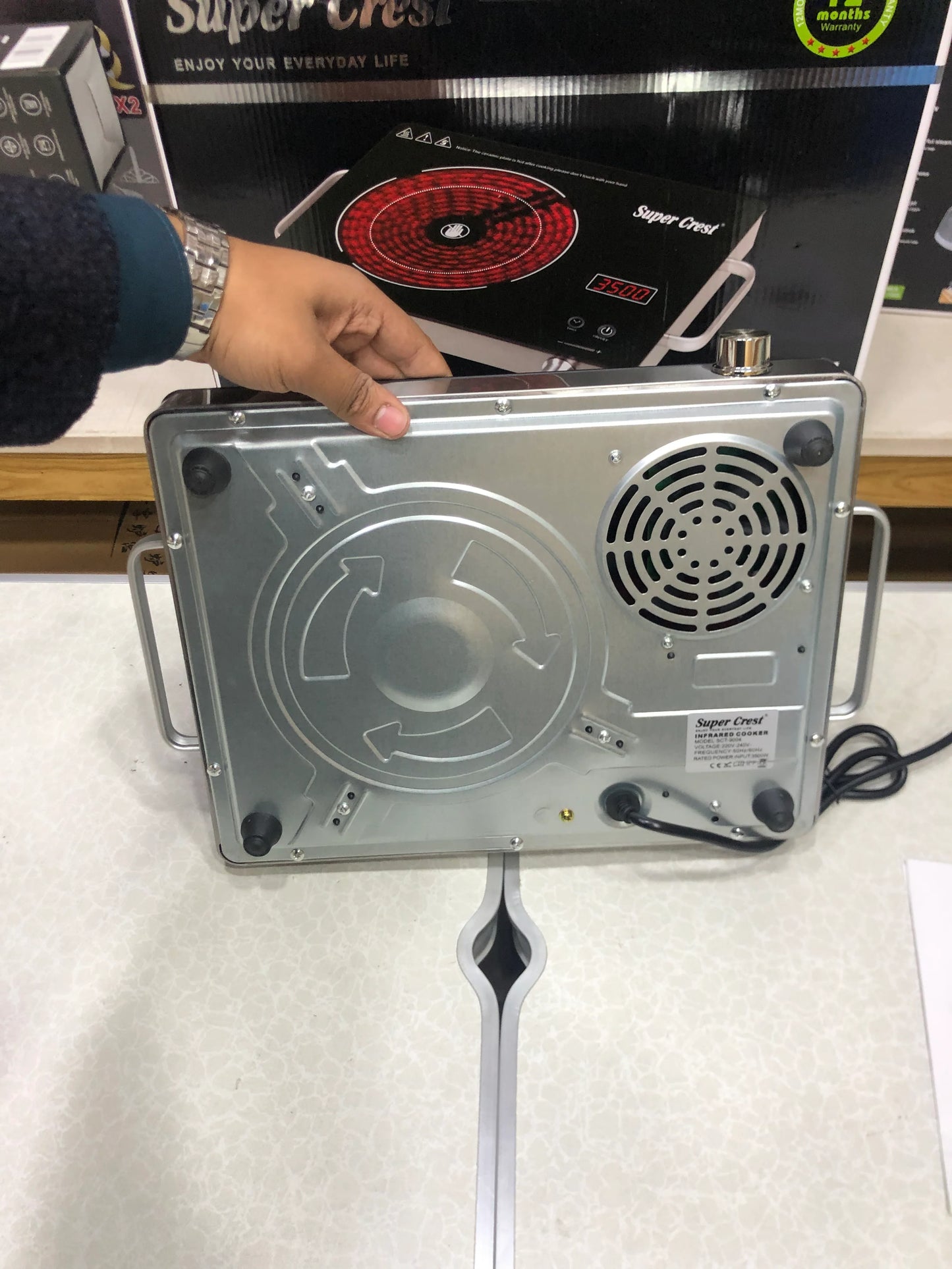 3500W Portable Electric Stove – Super Crest Infrared Cooker Model SCT-9004