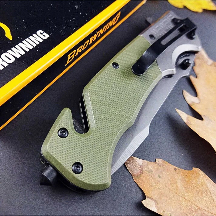 Browning DA167 Wooden Handle Folding Kn*fe-ss