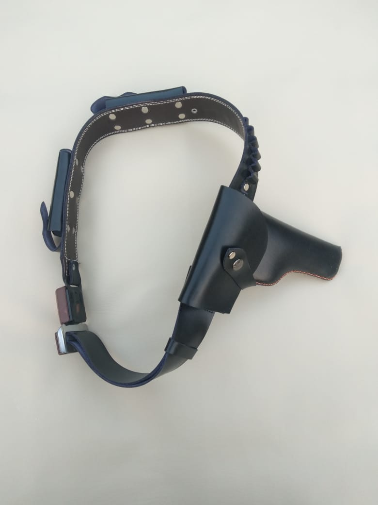 Genuine Leather Belly Belt Holster for Chinese 30 Bore Pistol – Comfortable & Concealed Carry