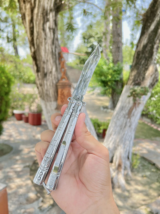 New chrome butterfly knife