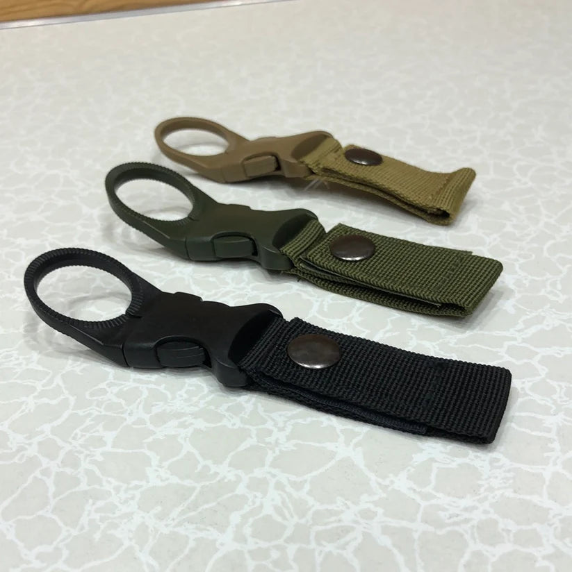 3 PC EDC Outdoor Water Bottle Holder Clips – Secure & Convenient Carry for Outdoor Adventures