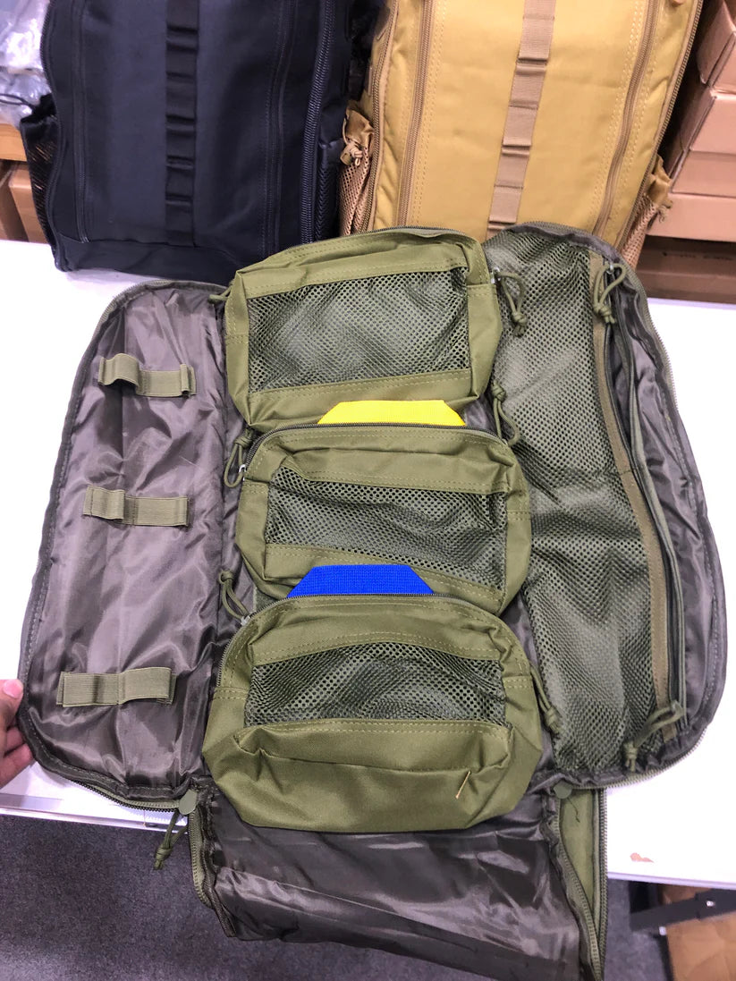 Multi-Functional Medical Backpack – First Aid & Outdoor Gear Bag (Khaki)