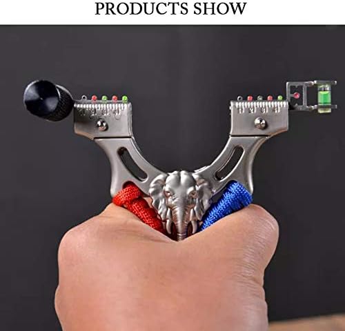 Infrared Light Slingshot Alloy Steel Slingshot Cross Bow Hunting SlingShots with Strong Rubber Band Catapult Camouflage Bow Outdoor Camping Gifts for Children and Men