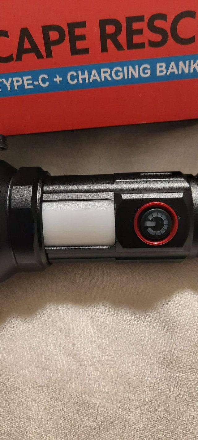 ESCAPE RESCUE Tactical & Survival Torch – High-Lumen Flashlight for Outdoor, Emergency & Self-Defense