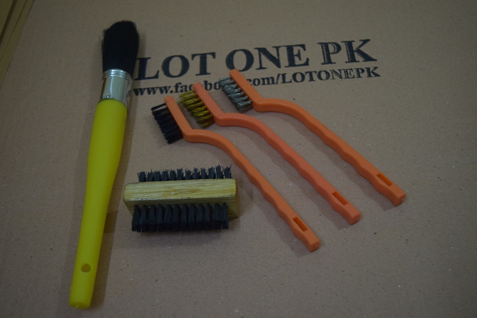 5-Piece Brush Assortment – Nylon, Steel & Brass Cleaning Brushes Set