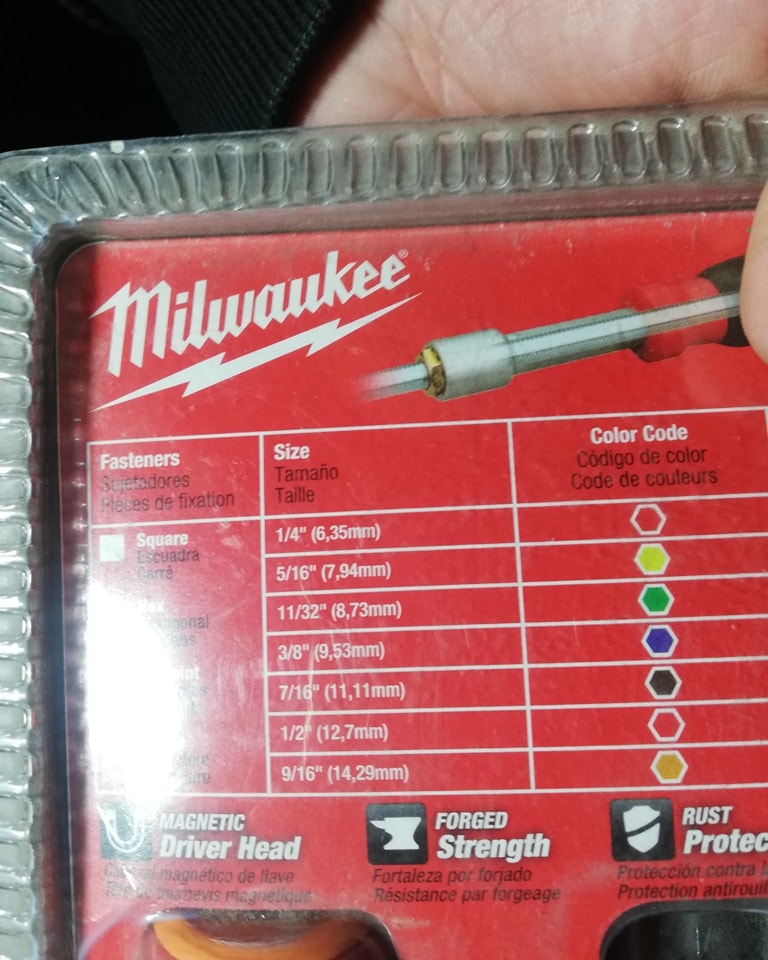 Milwaukee 48-22-2507 Magnetic SAE Driver Set – 7-Piece Hand Tool Kit (1/4" to 9/16")