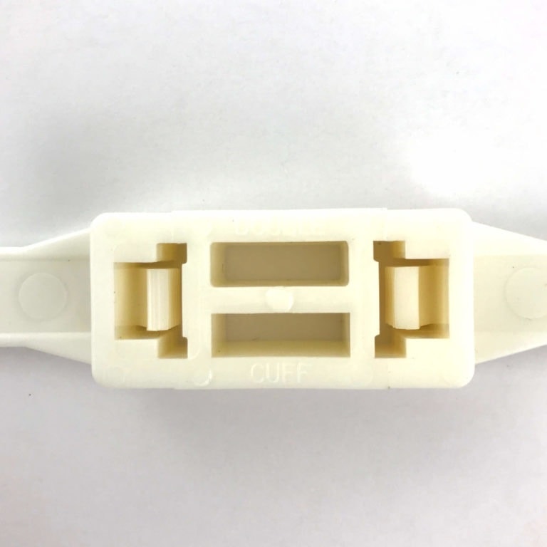 Zip-Tie Double Loop Ties (White, 10 Pack) – Heavy-Duty Nylon Utility Cable Ties