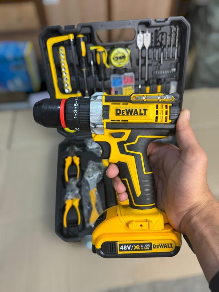 48V DeWalt cordless drill and full accessory kit