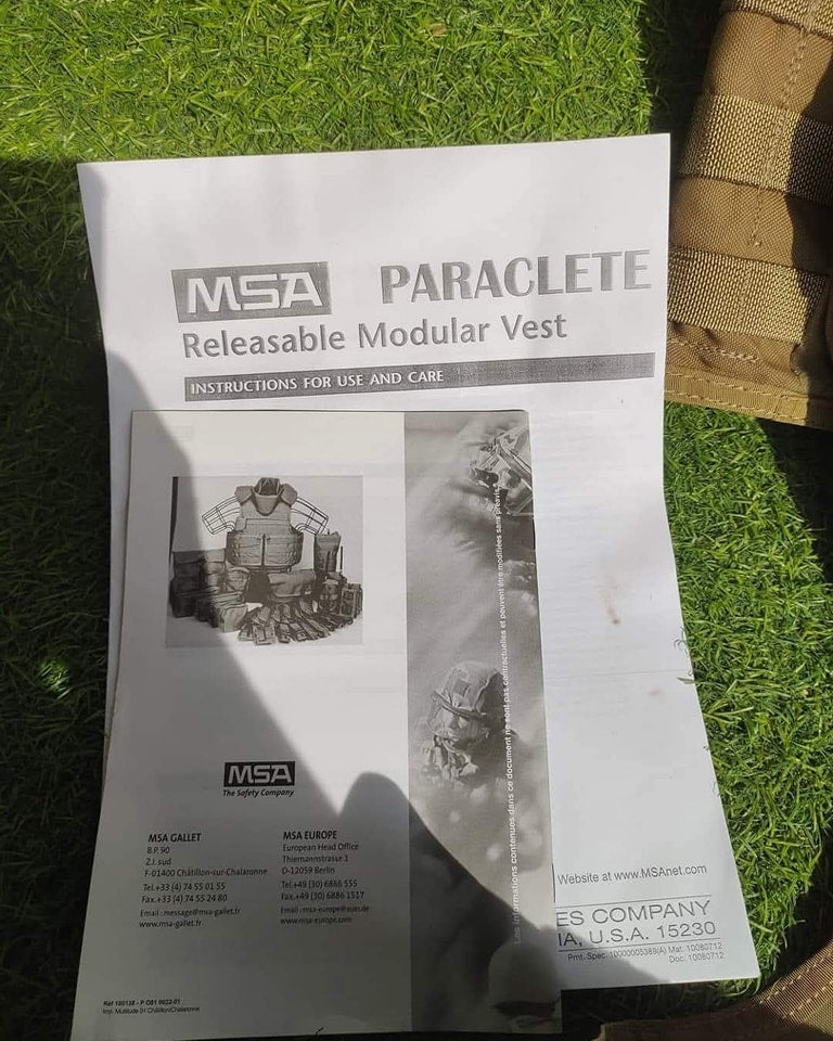 MSA Paraclete Releasable Modular Vest – Tactical Body Armor with Quick Release