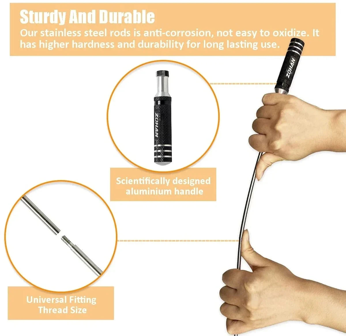 10 in 1 Universal Brush Cleaning Kit For 12 Gauge Shotgun