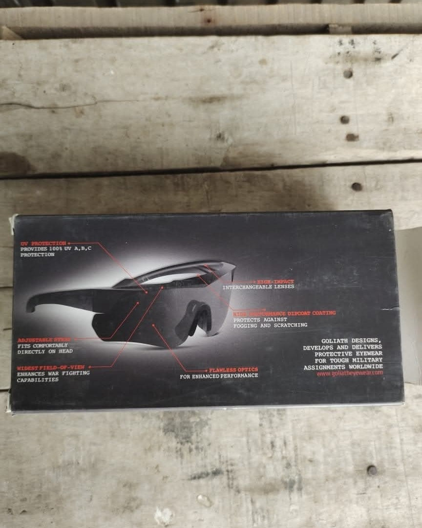 Goliath Black Falcon Professional Operation Glasses – Tactical Eye Protection