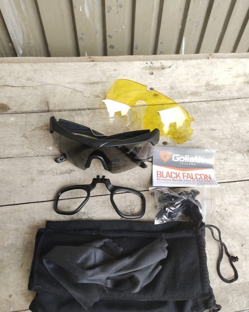 Goliath Black Falcon Professional Operation Glasses – Tactical Eye Protection