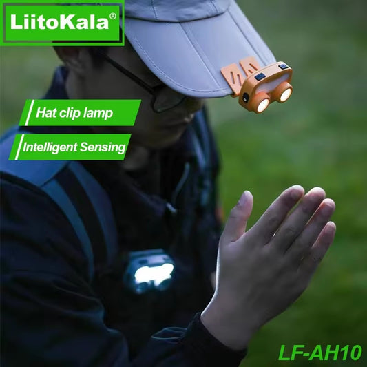 LiitoKala LED Wick LH-AH10 Headlight Cap Clip Lamp with Rechargeable Battery & Touch Sensor