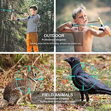 Infrared Light Slingshot Alloy Steel Slingshot Cross Bow Hunting SlingShots with Strong Rubber Band Catapult Camouflage Bow Outdoor Camping Gifts for Children and Men