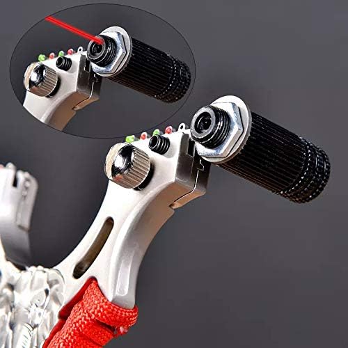 Infrared Light Slingshot Alloy Steel Slingshot Cross Bow Hunting SlingShots with Strong Rubber Band Catapult Camouflage Bow Outdoor Camping Gifts for Children and Men