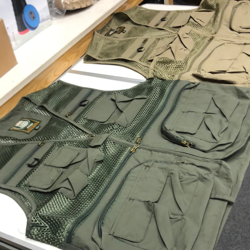 Tactical Men's Military Mesh Multi-Pocket Vest Waistcoat – Lightweight Utility Vest for Outdoor, Airsoft & Work Use
