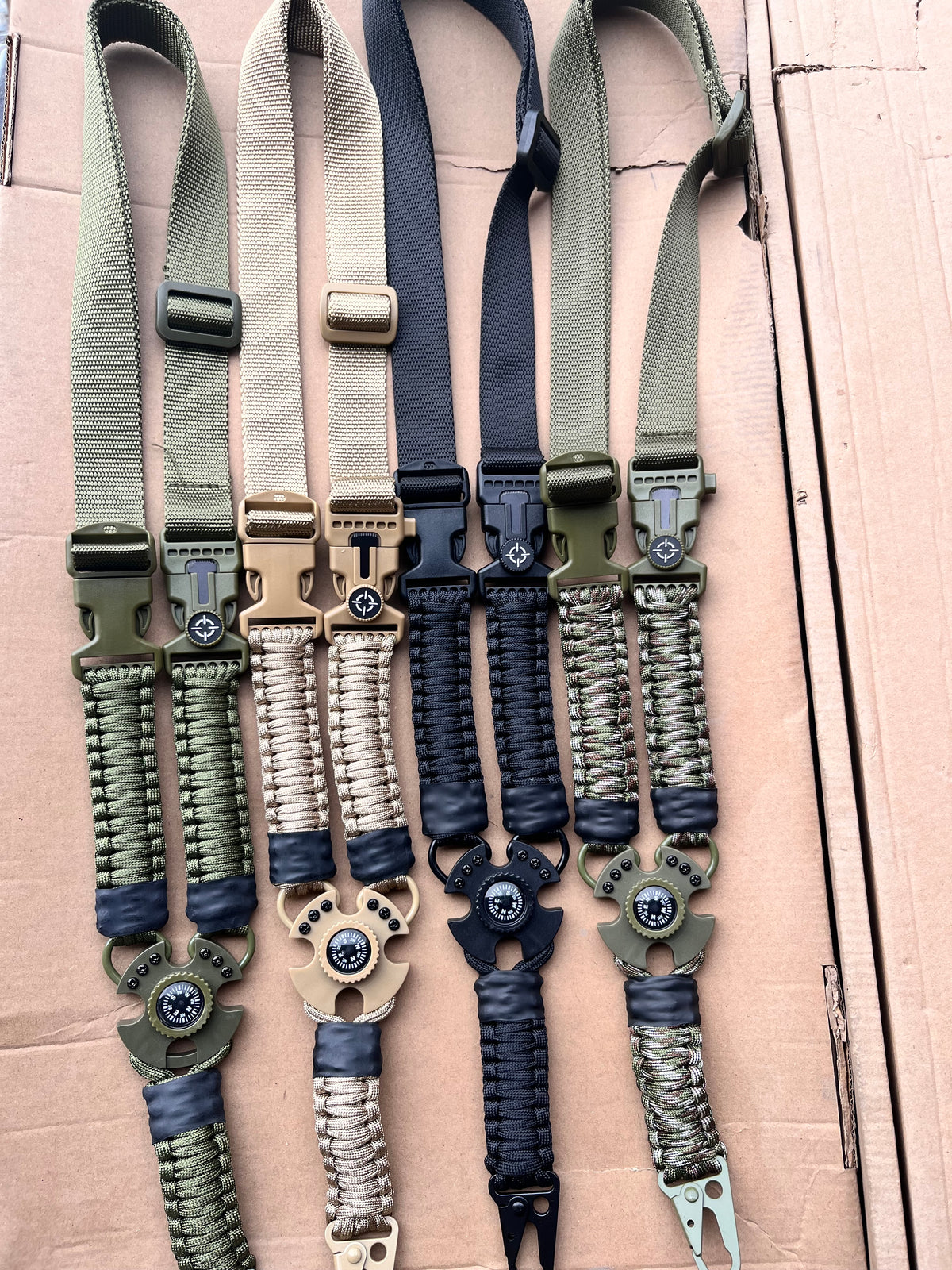 Tactical Single Point Paracord Compass Sling