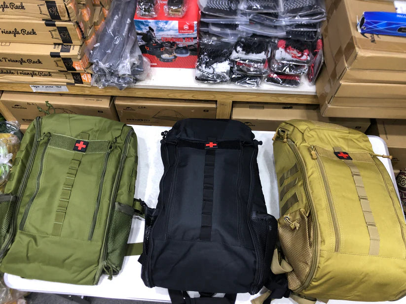 Multi-Functional Medical Backpack – First Aid & Outdoor Gear Bag (Khaki)