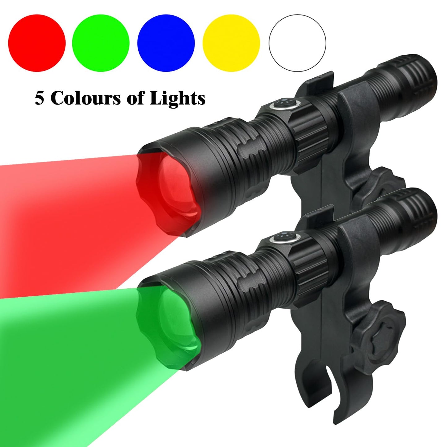 Mini multi color Torch Light Flashlight Portable Led White Red Green Light Flashlight