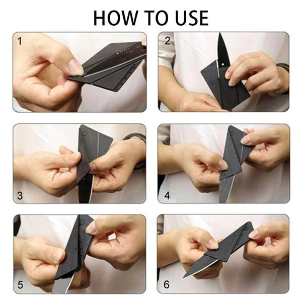 Garberiel Credit Card Multi-Tool – Compact Tactical Utility Tool (Black)