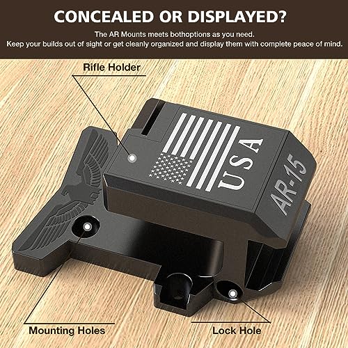 Rifle Wall Mount + PMAG – AR-15 Rifle Holder for Wall, Garage, or Gun Room | Secure Storage for .223/5.56 Rifles