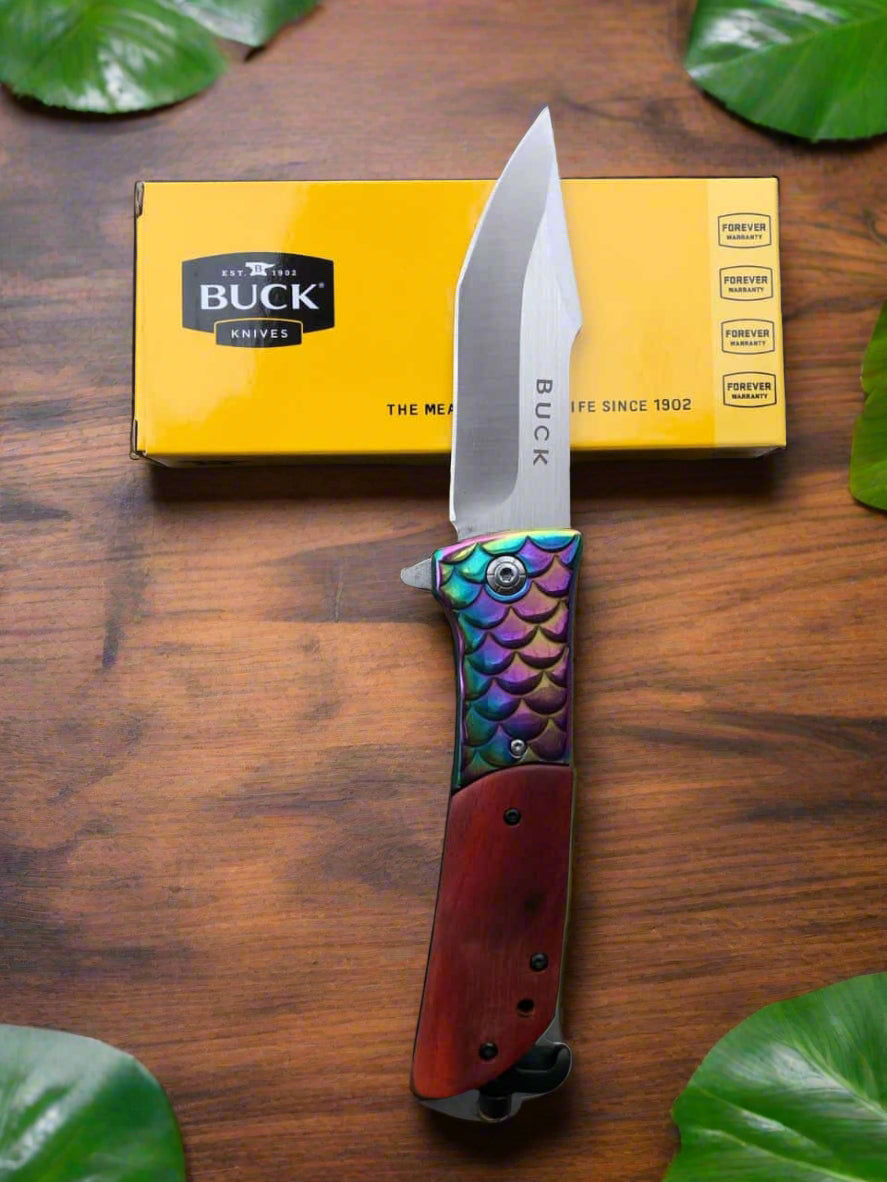 Buck Folding Blade Hunting Knife – Royal Smokers