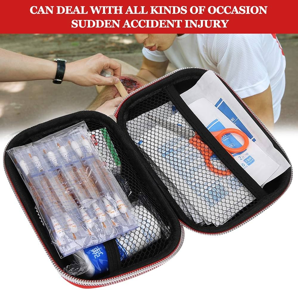 Portable Emergency Aid Kit – Essential First Aid for Survival, Camping & Travel