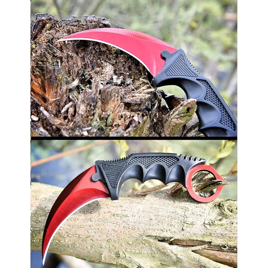 Red Karambit Sheath for Beginner – 100% Safe Trainer Tool