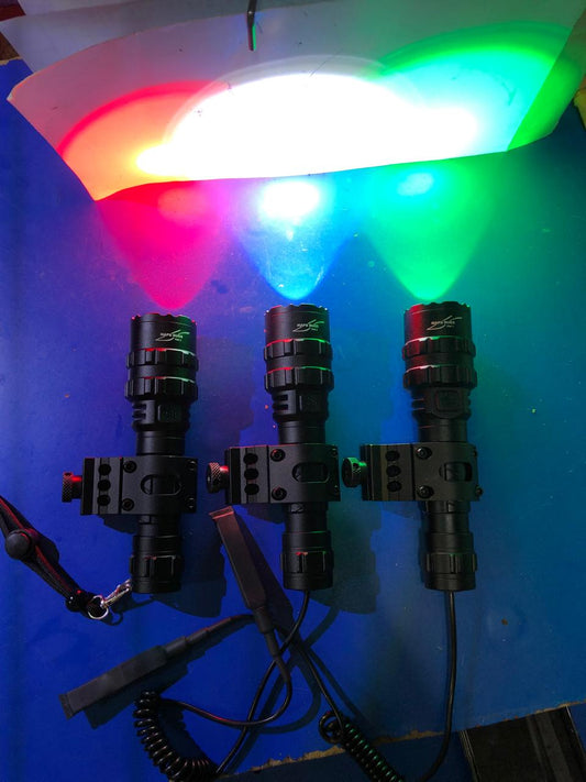 Mini multi color Torch Light Flashlight Portable Led White Red Green Light Flashlight
