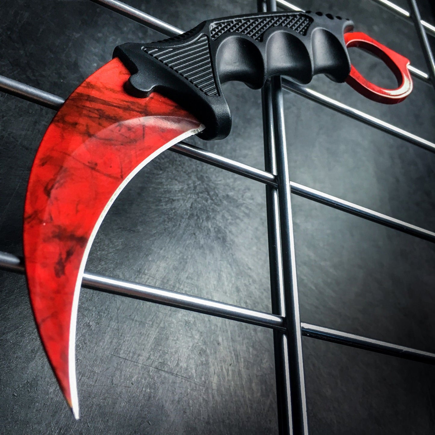 Red Karambit Sheath for Beginner – 100% Safe Trainer Tool