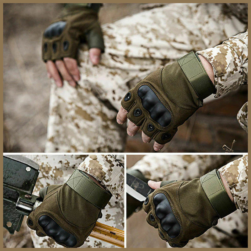Tactical Protective Half Finger Gloves Outdoor Bike Fitness gloves