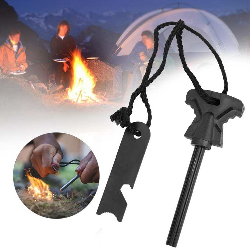 Flint Scraper Camping Fire Starter – Butterfly-Shaped Handle Survival Tool