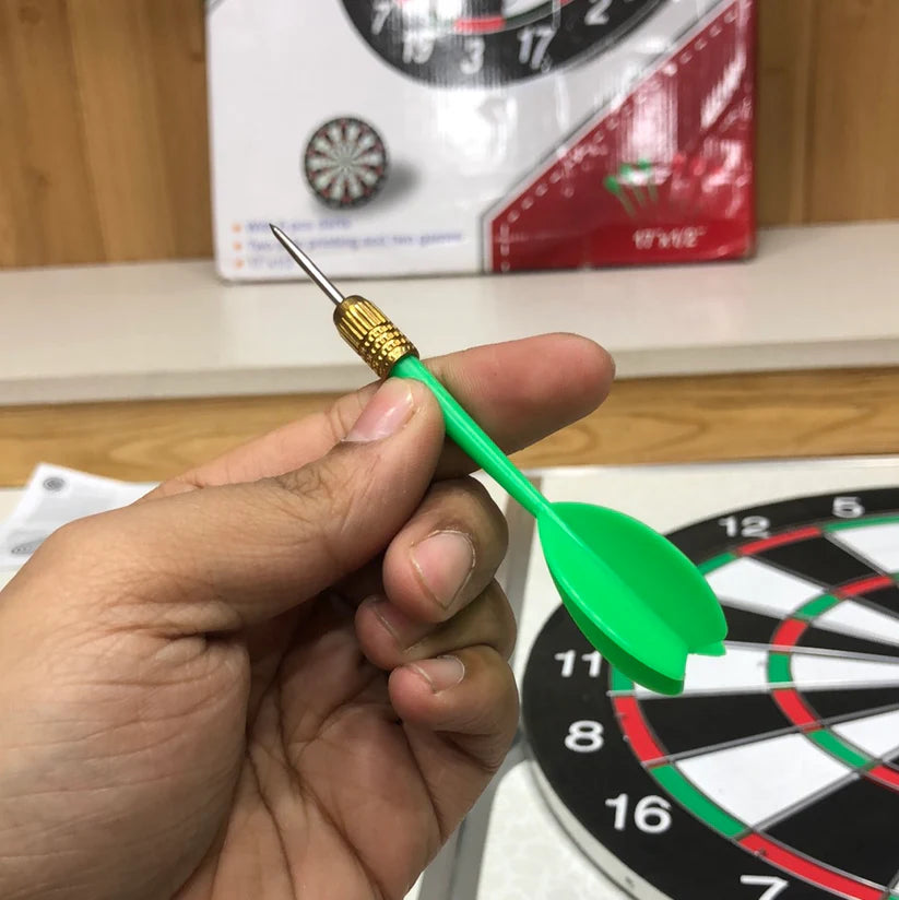 Dart Board with 6 Darts – 17" Outdoor Game Target Board